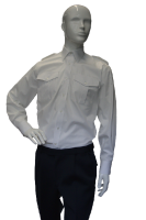 Uniformhemd Langarm Weiß 41