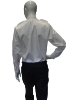 Uniformhemd Langarm Weiß 45